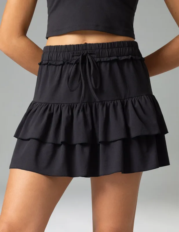 Sorona 3-Layer Ruffle Skirt w/ Built-In Anti-Exposure Short sold by Colourful Koala