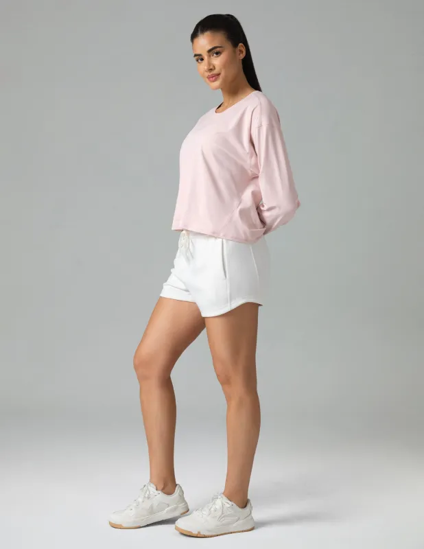 Colorfulkoala - Sorona Twisted Open-Back Oversized Long Sleeve Top sold by Colourful Koala