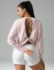 Colorfulkoala - Sorona Twisted Open-Back Oversized Long Sleeve Top sold by Colourful Koala