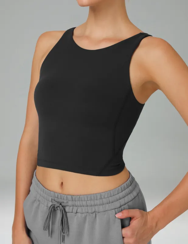 Dreamlux High Neck U-Back Workout Tank Top w/ Removable Padded Cups sold by Colourful Koala