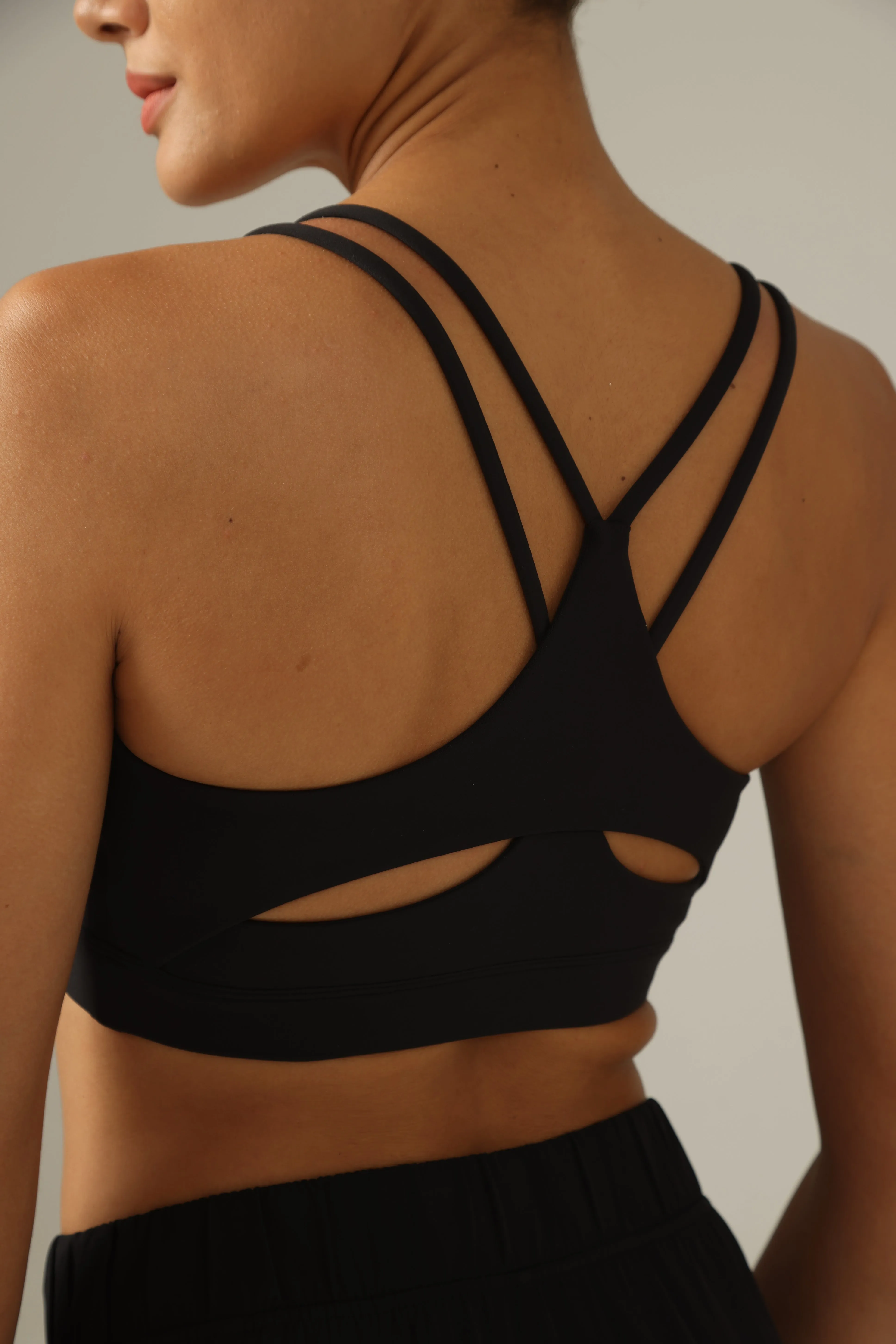 Dreamlux V-Neck Strappy Back Workout Bra – Light Support sold by Colourful Koala product image thumbnail 5