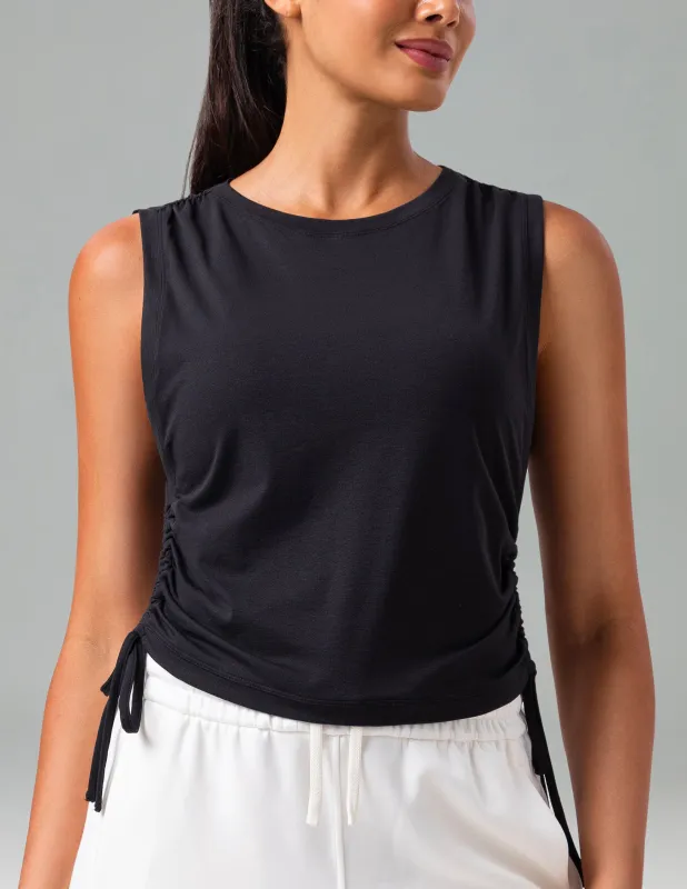 Sorona Adjustable Drawstring Cover-Up Tank Top sold by Colourful Koala