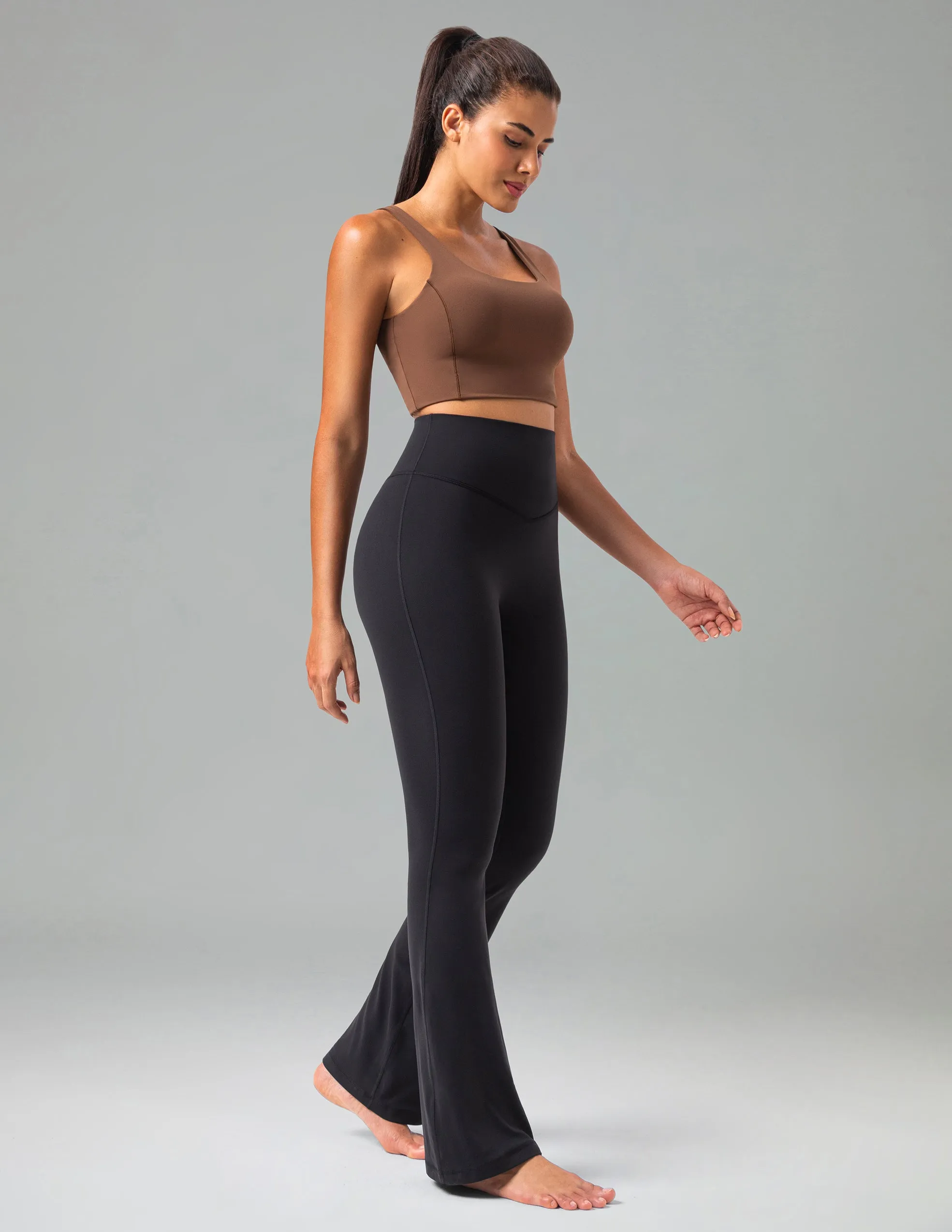 Dreamlux High Waisted No Front Seam Bootcut Leggings 31.5" w/ V-Waist sold by Colourful Koala product image thumbnail 3