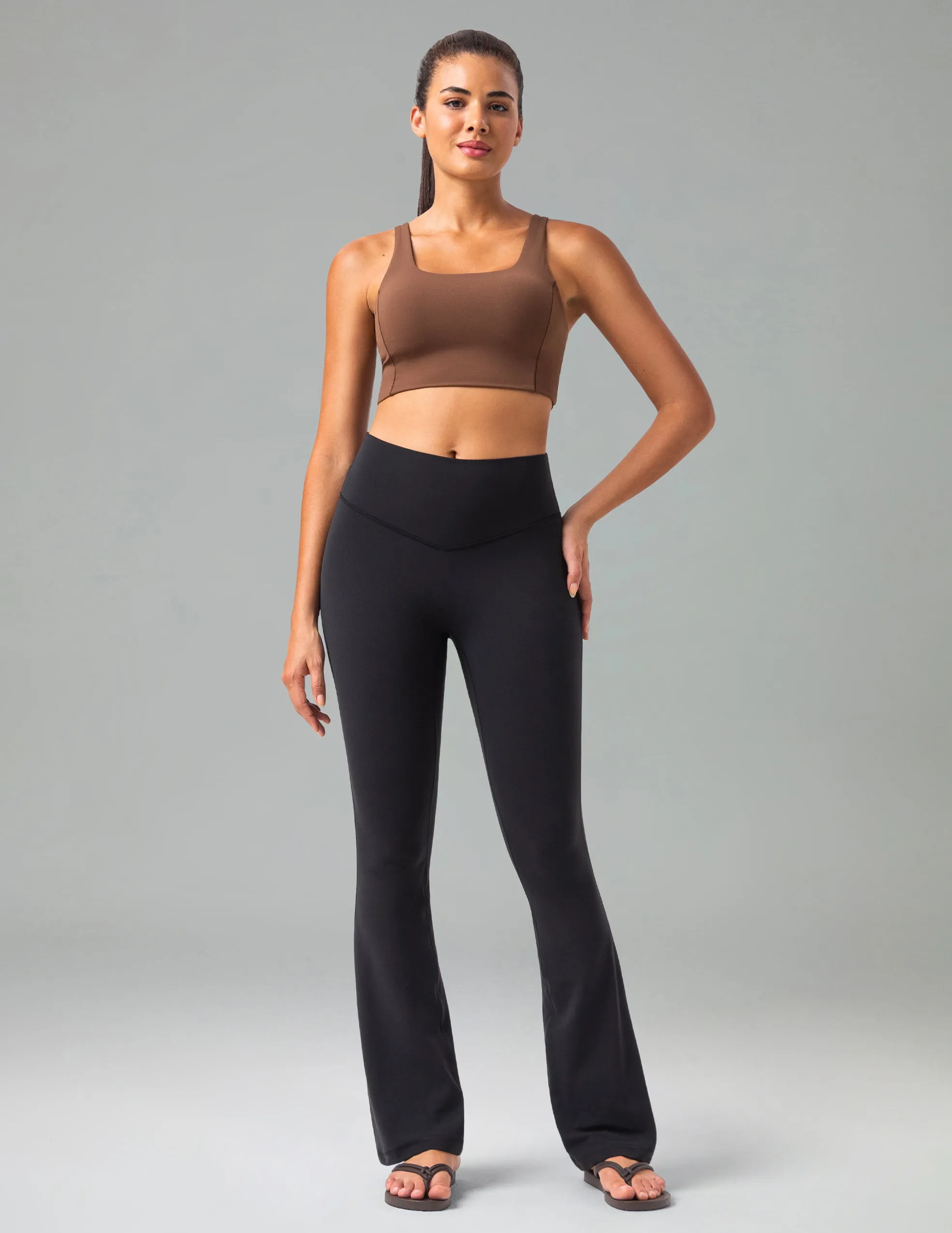 Dreamlux High Waisted No Front Seam Bootcut Leggings 31.5" w/ V-Waist sold by Colourful Koala