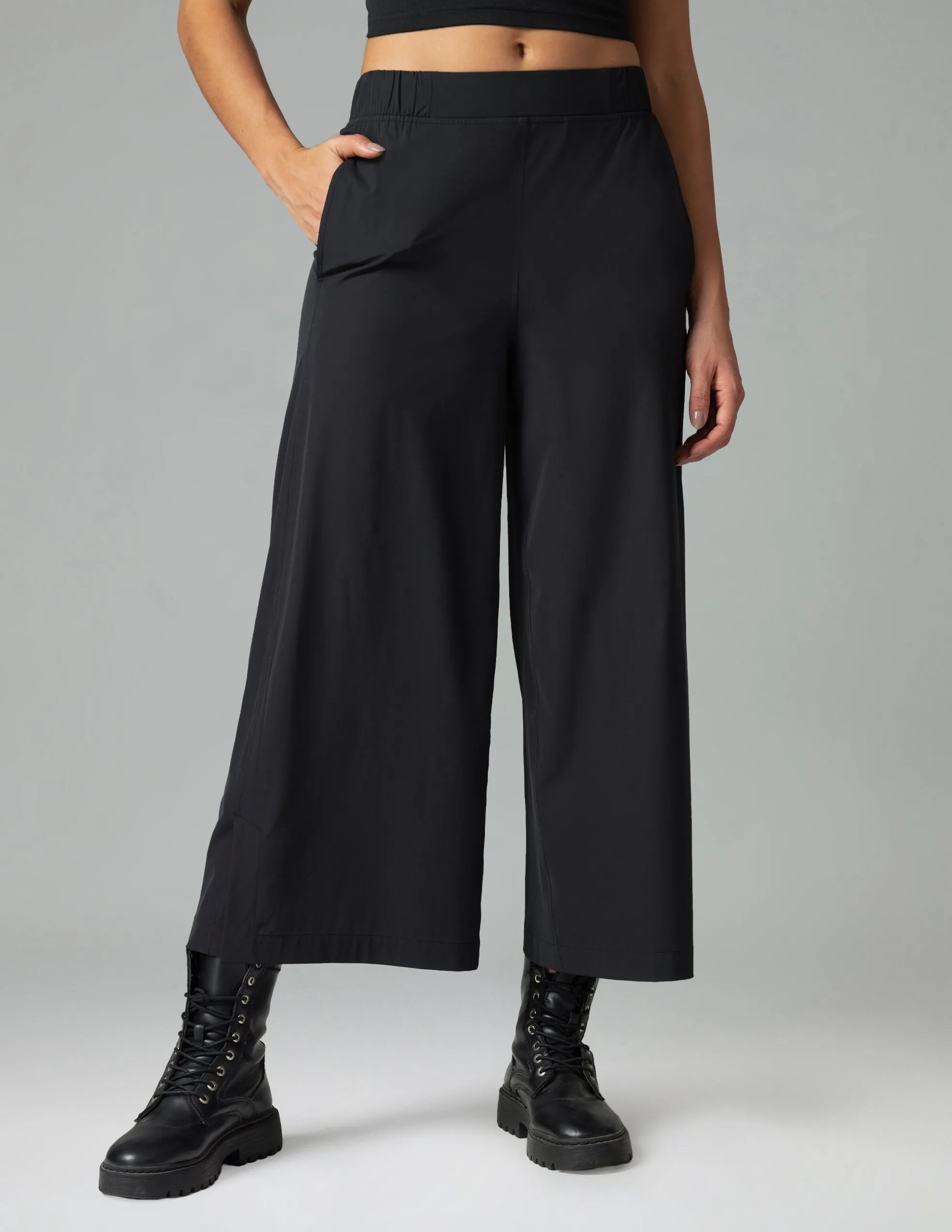 Essential High Waisted 25" Wide Leg Lounge Pants w/ Pockets sold by Colourful Koala