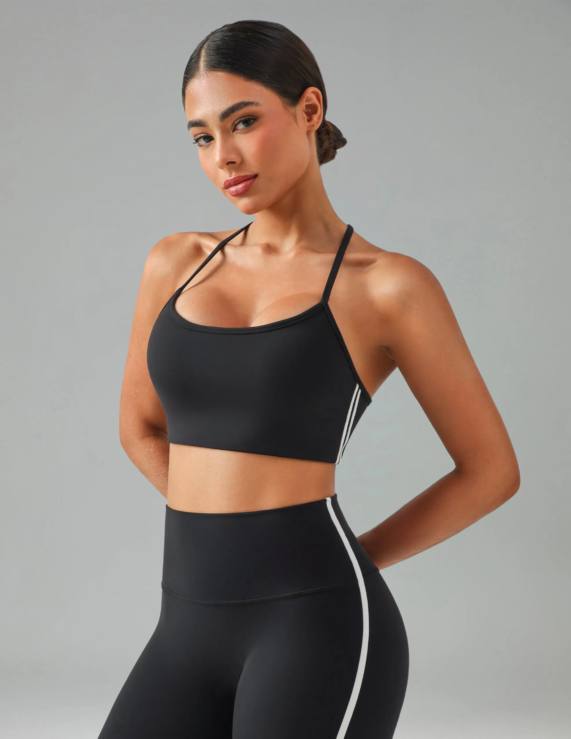 Dreamlux Y-Back Adjustable Sports Bra w/ Side Stripes sold by Colourful Koala
