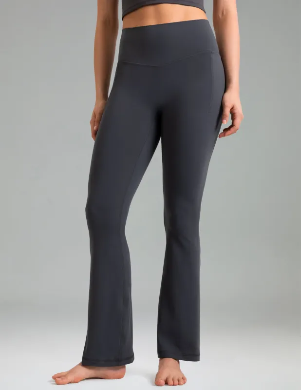 Dreamlux High Waisted No Front Seam Flare Legging w/Pockets 29.5" sold by Colourful Koala