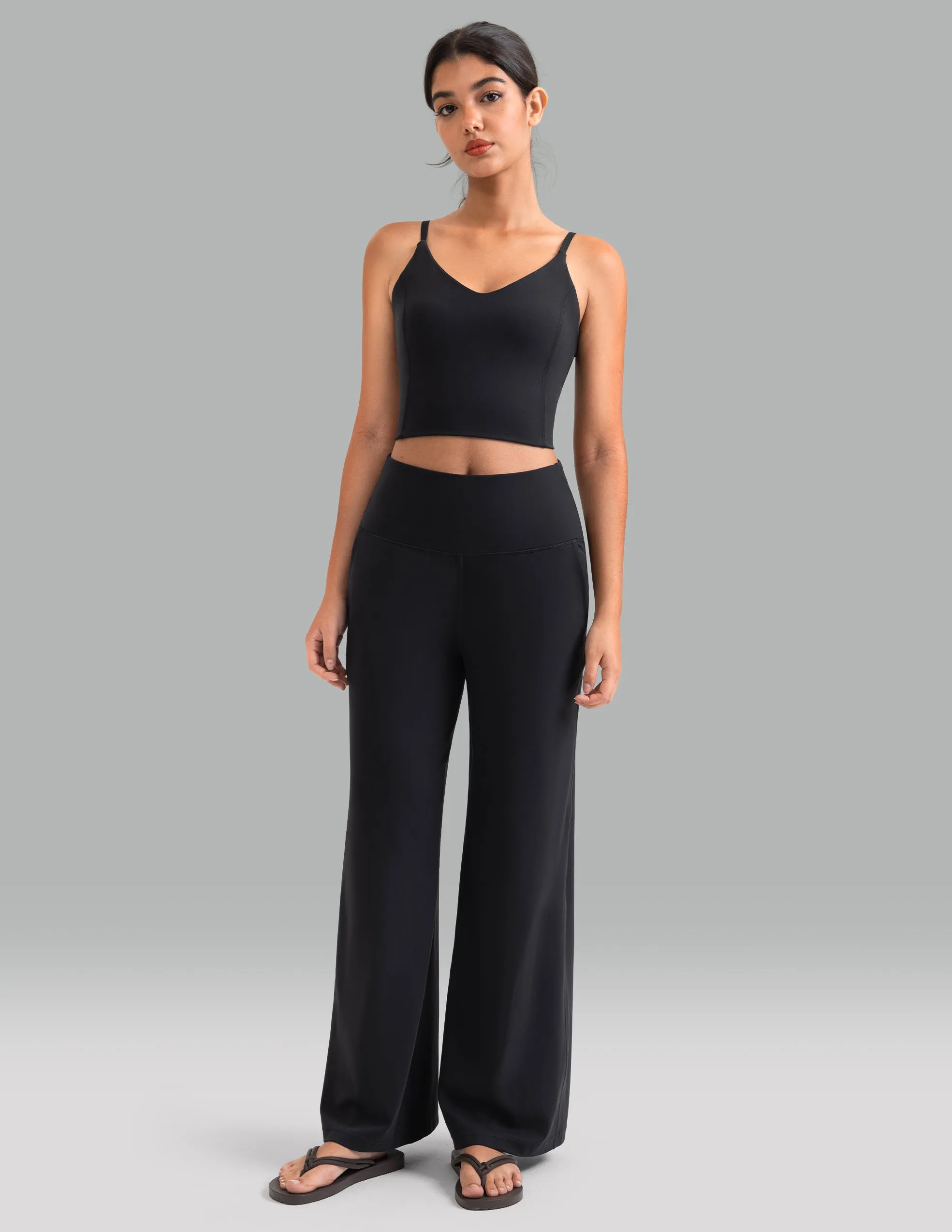 Dreamlux Wide Leg High Waisted Ultra Soft 27.5" Daily Pant - Petite sold by Colourful Koala product image thumbnail 2