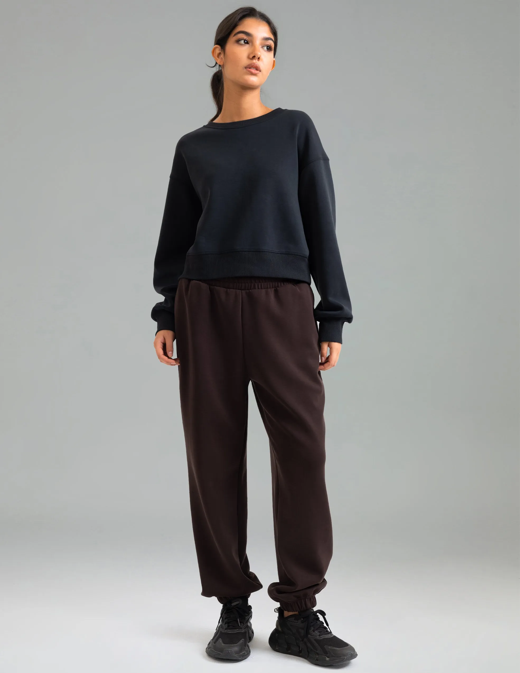 Velvra Modal High Waisted Fleece Lined Thermal Jogger w/ Pockets sold by Colourful Koala product image thumbnail 3