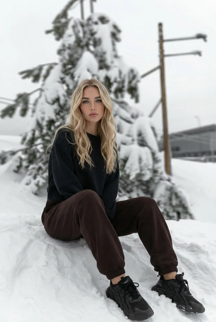 Velvra Modal High Waisted Fleece Lined Thermal Jogger w/ Pockets sold by Colourful Koala