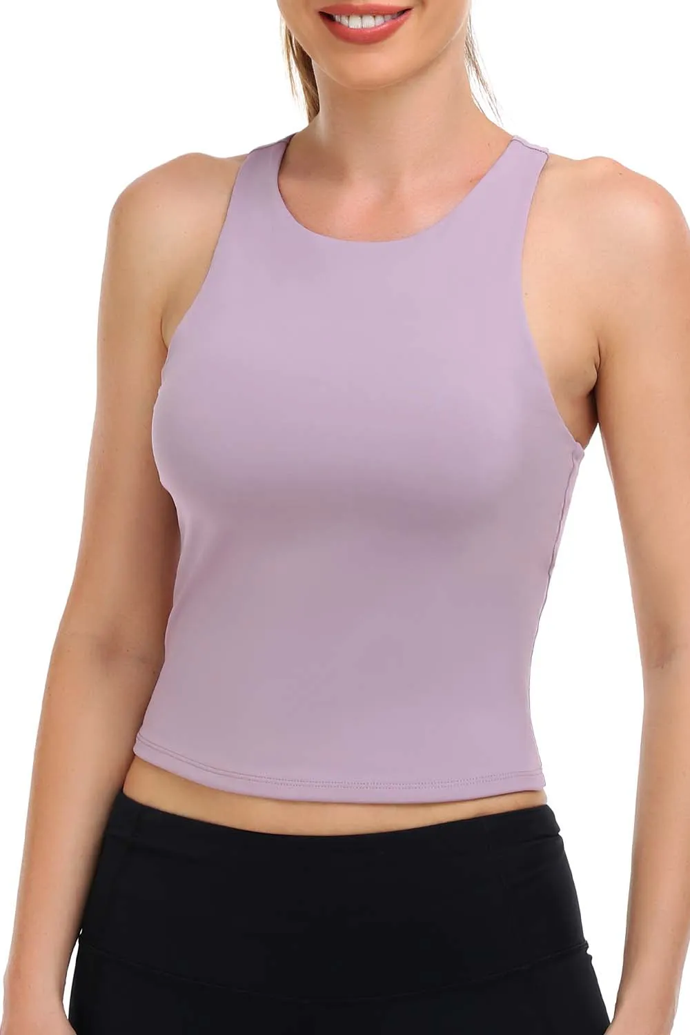 Body Contour Crop Racerback Tank sold by Colourful Koala