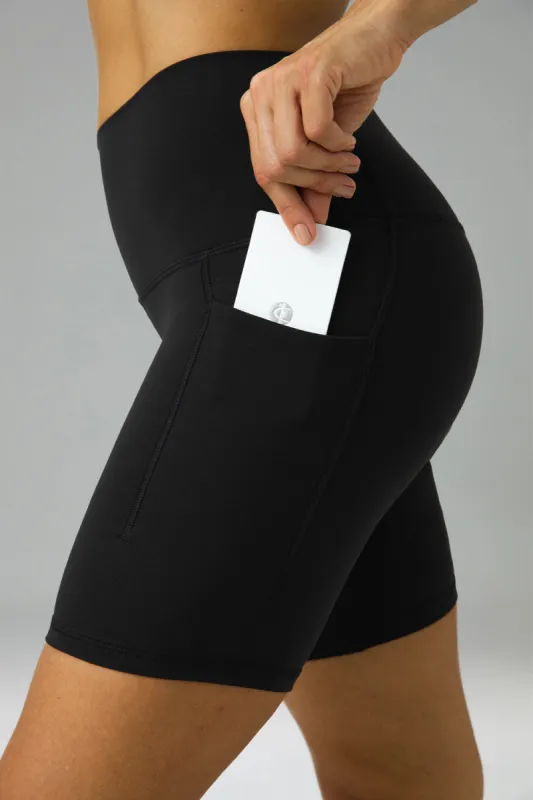 6" Dreamlux High Waisted Yoga Shorts w/Pockets sold by Colourful Koala