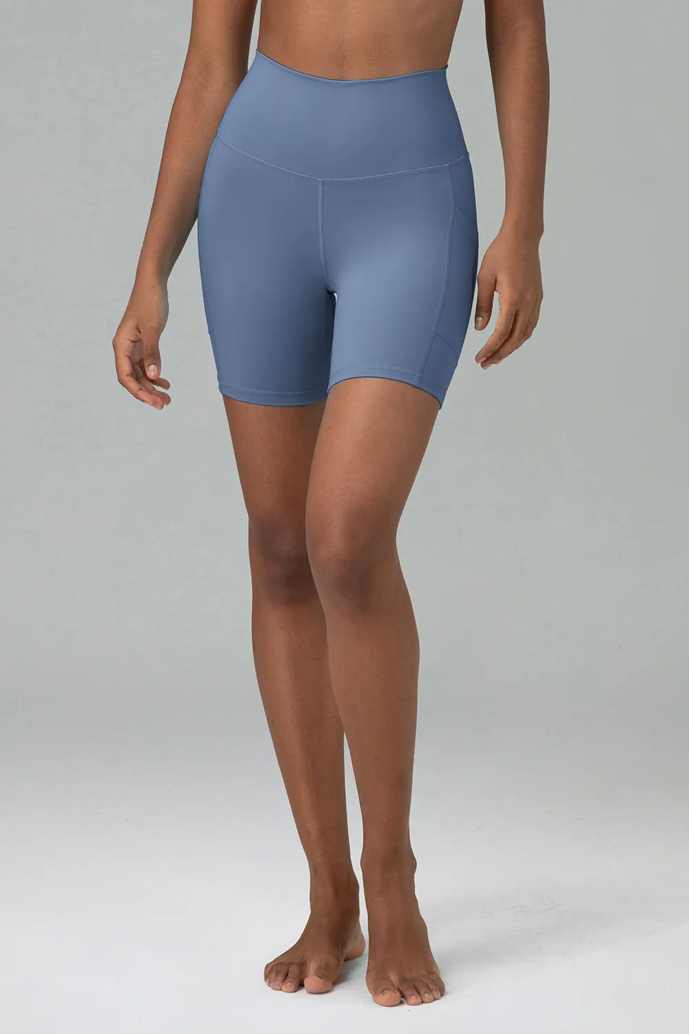 Essential High Waisted No-Roll 6" Sports Legging w/ Pockets sold by Colourful Koala