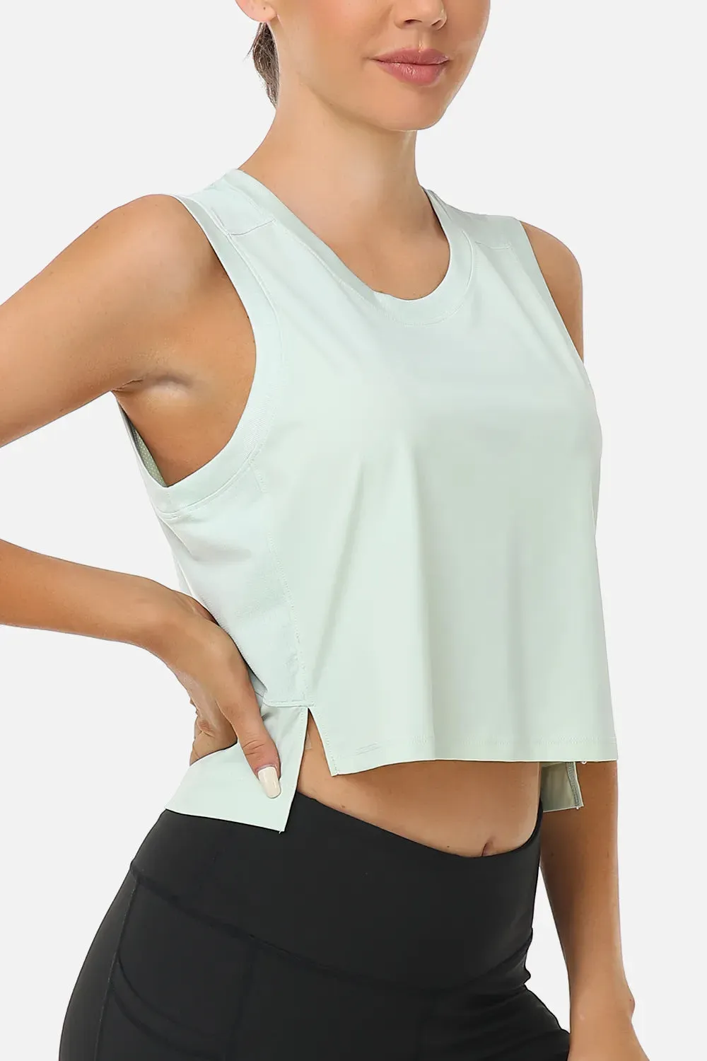 Mesh Back Muscle Tank sold by Colourful Koala product image thumbnail 2