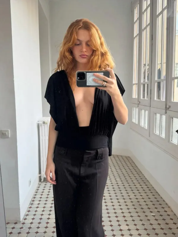 Isabela Black Top sold by Susmie’s