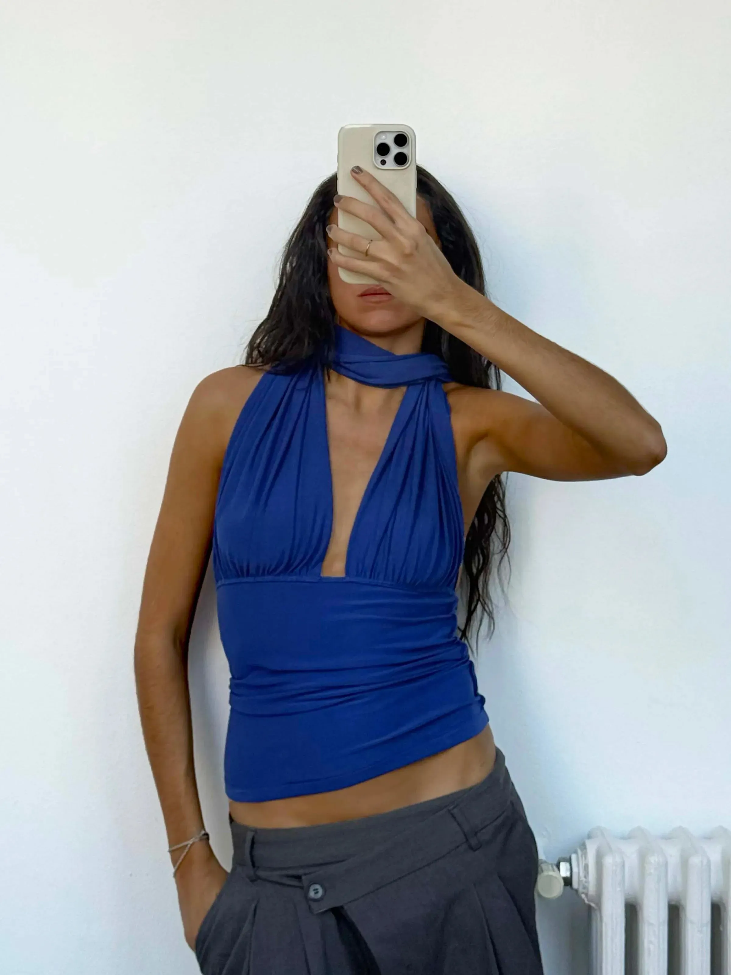 Isabela Blue Top sold by Susmie’s