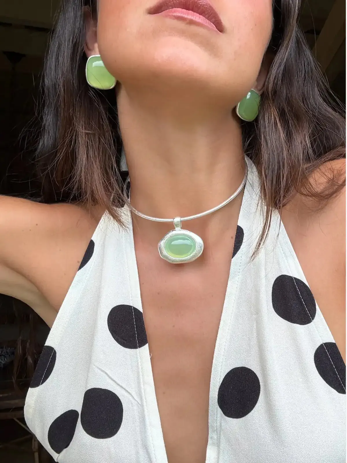 Alba Green Necklace sold by Susmie’s product image thumbnail 3