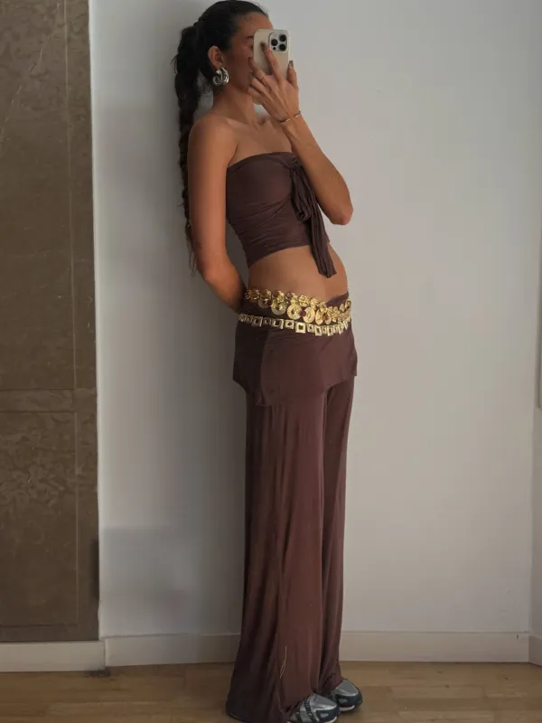 Luna Brown Pants sold by Susmie’s