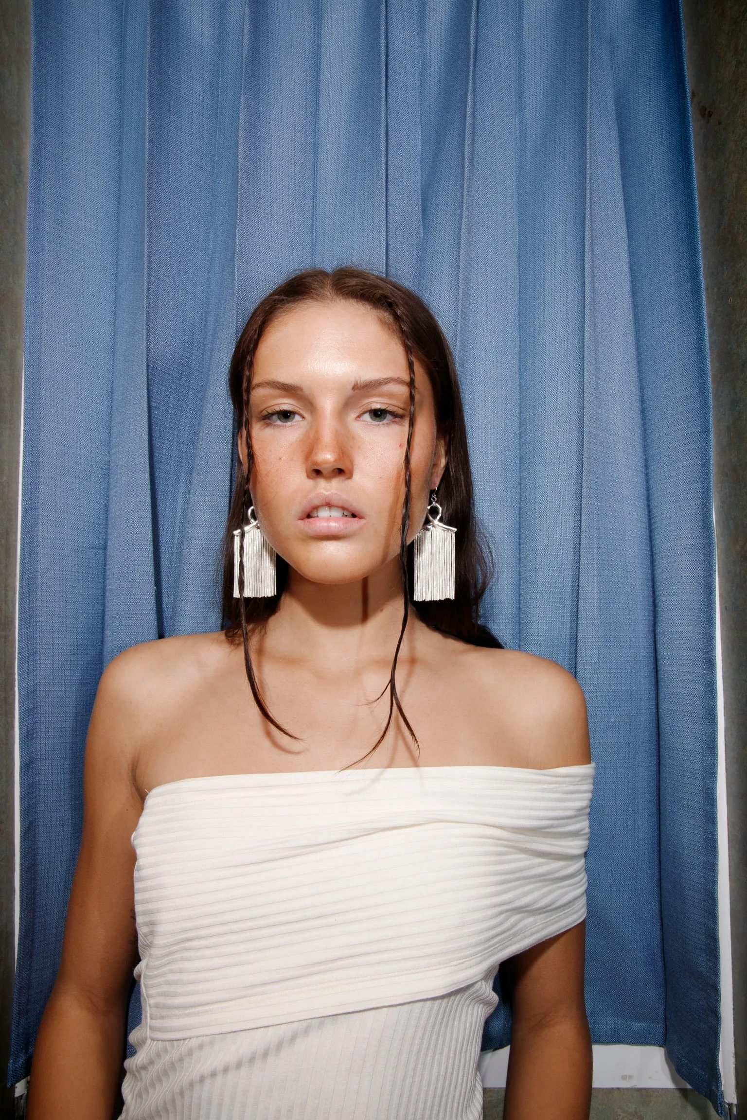 Vega Silver Earrings sold by Susmie’s