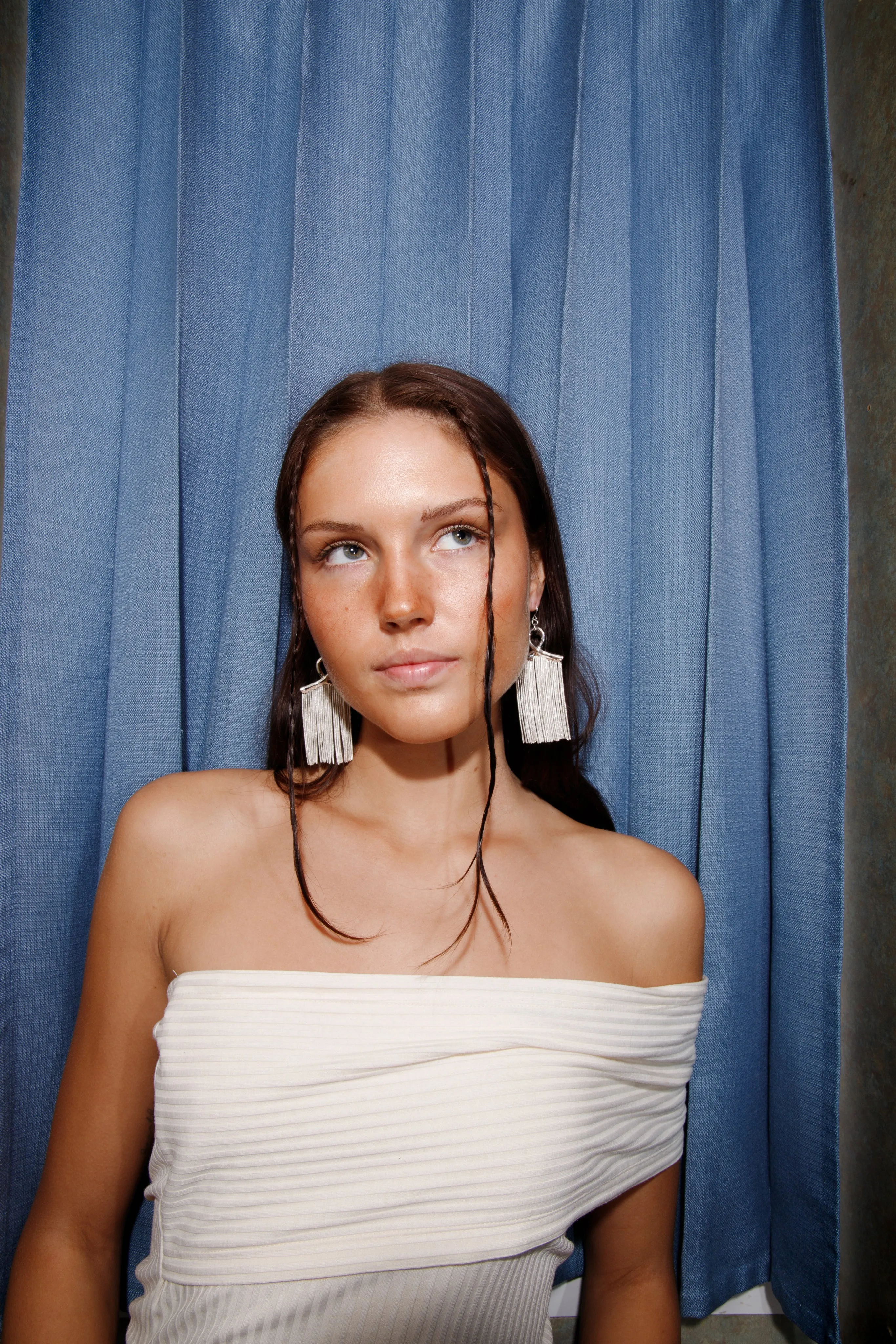 Vega Silver Earrings sold by Susmie’s product image thumbnail 3