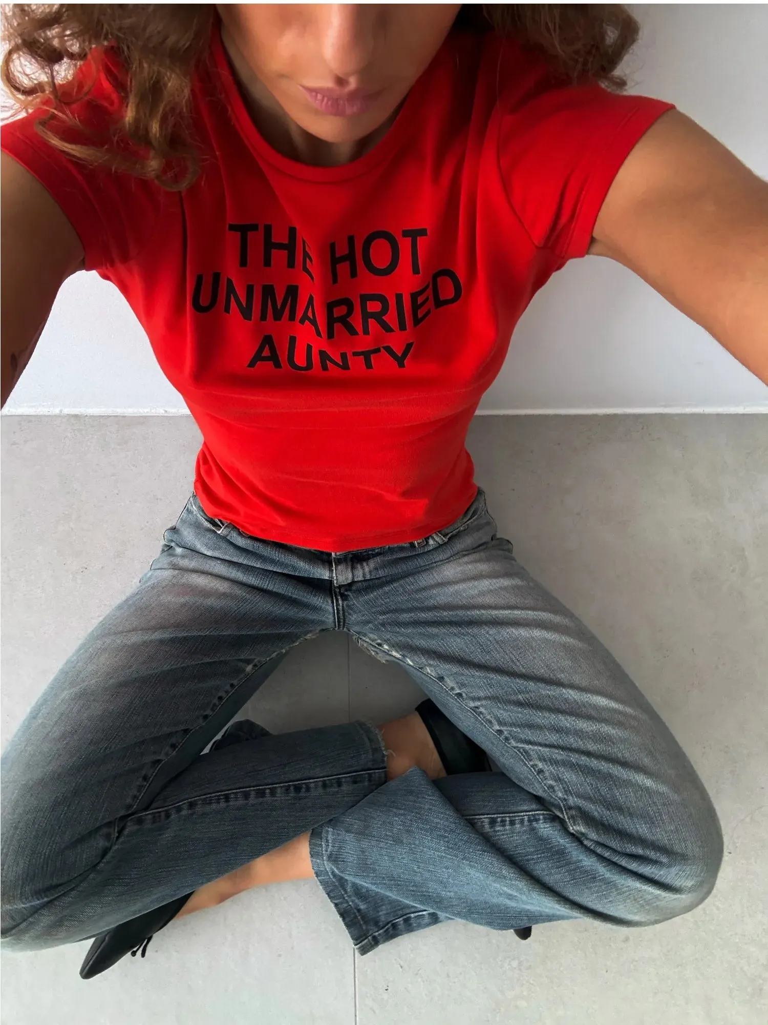 The Hot Unmarried Aunty T-Shirt sold by Susmie’s product image thumbnail 2