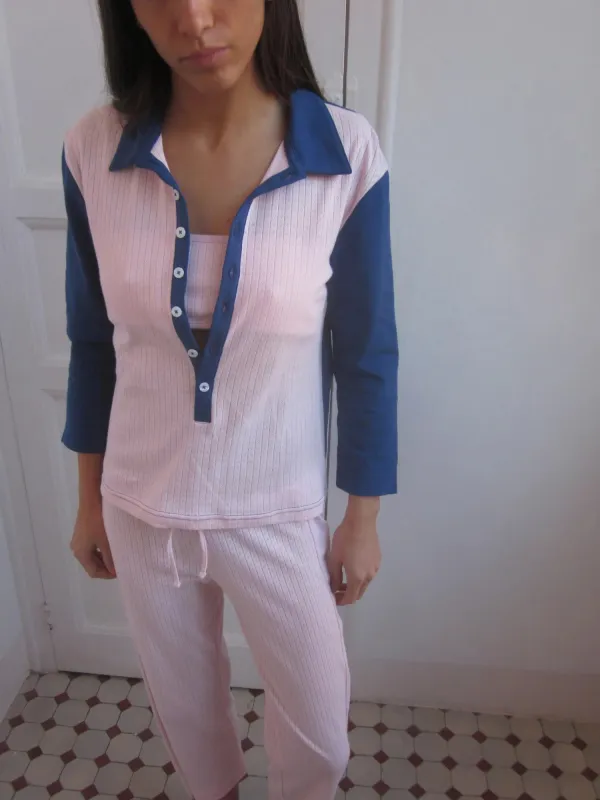 Camellia Blue Shirt made by Susmie’s