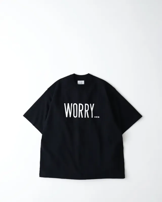 UNLIKELY AUTHENTIC GRAPHIC TEE "WORRY..." sold by Unlikely Dry Goods
