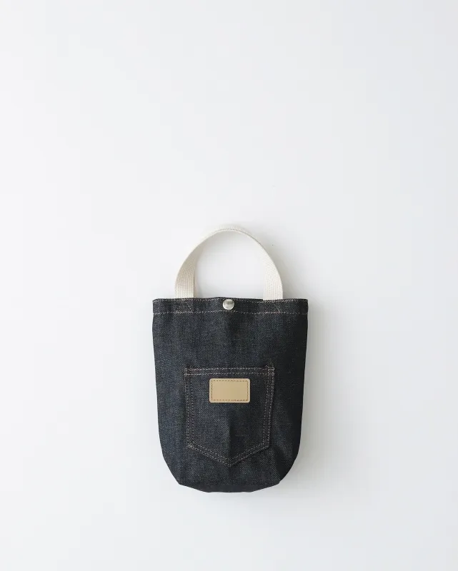 UNLIKELY "MINIATURE" DENIM TOTE BAG made by Unlikely Dry Goods