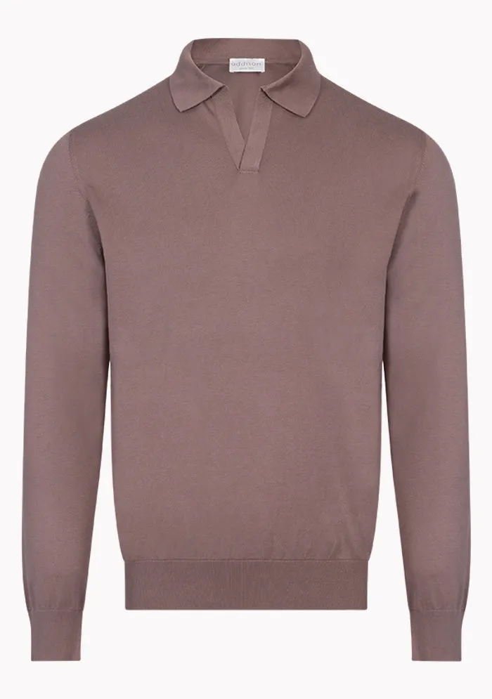 Luxury Suvin Cotton Polo Sweater sold by Addison Geneva