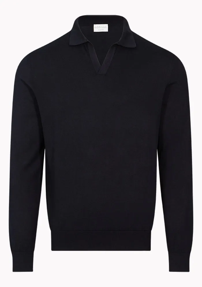 Luxury Suvin Cotton Polo Sweater sold by Addison Geneva product image thumbnail 4