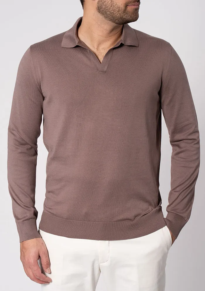 Luxury Suvin Cotton Polo Sweater sold by Addison Geneva product image thumbnail 2