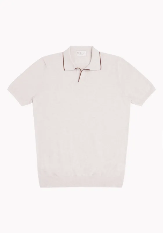 Luxury Cotton Piqué Polo made by Addison Geneva