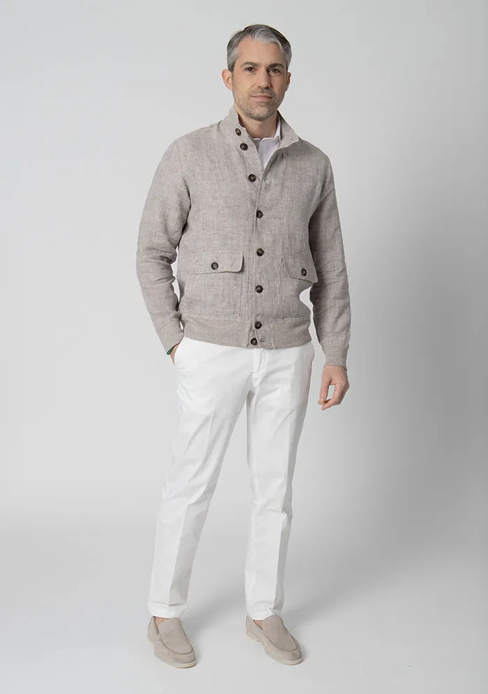 Ischia Linen Bomber sold by Addison Geneva product image thumbnail 4