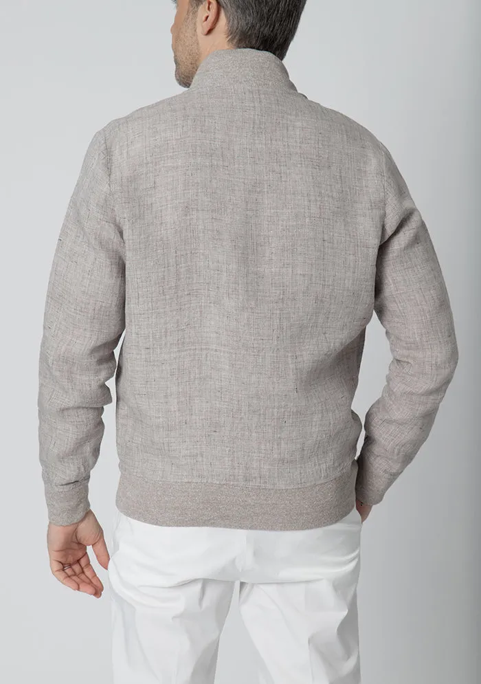 Ischia Linen Bomber sold by Addison Geneva product image thumbnail 3
