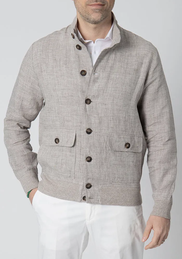 Ischia Linen Bomber sold by Addison Geneva product image thumbnail 2