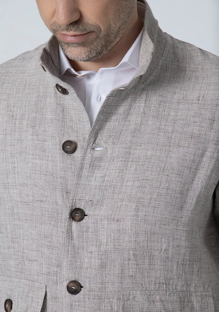 Ischia Linen Bomber sold by Addison Geneva product image thumbnail 5