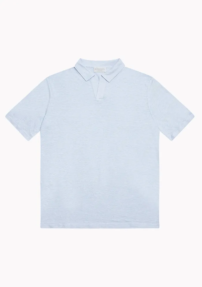 Jersey Linen Buttonless Polo sold by Addison Geneva product image thumbnail 5