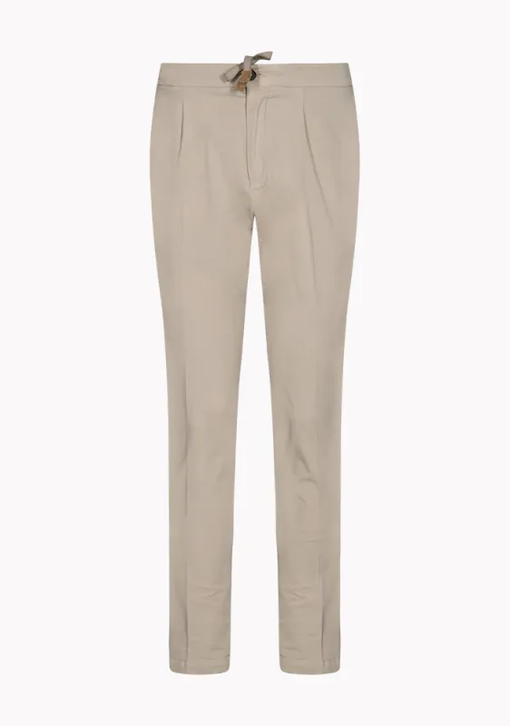 Devore Jogger Cotton Silk Trousers made by Addison Geneva