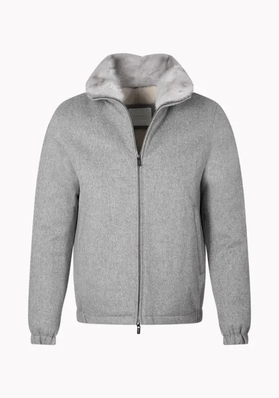Teo Cashmere Bomber made by Addison Geneva