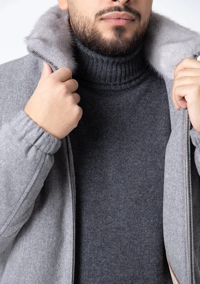 Teo Cashmere Bomber sold by Addison Geneva product image thumbnail 5