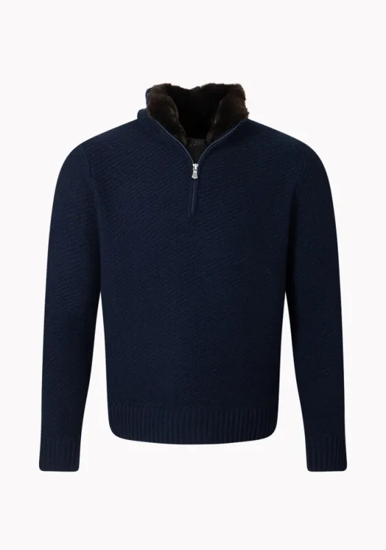 Cortina Fur Cashmere Sweater made by Addison Geneva