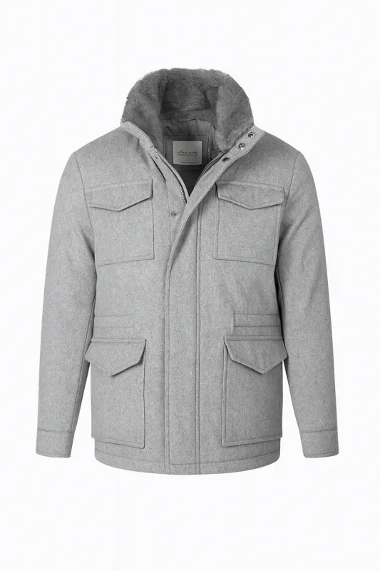 Silvano Cashmere Field Jacket made by Addison Geneva