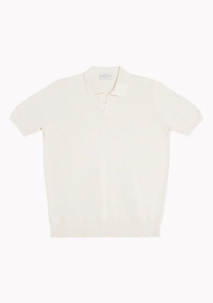 Italian Ice Cotton Skipper Polo sold by Addison Geneva