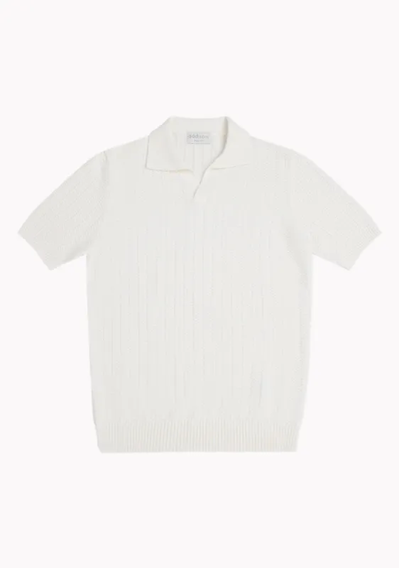 Italian Ice Cotton Skipper Polo made by Addison Geneva