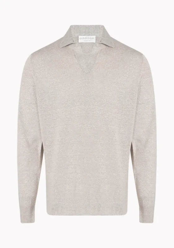 Linen Cotton Skipper Polo made by Addison Geneva