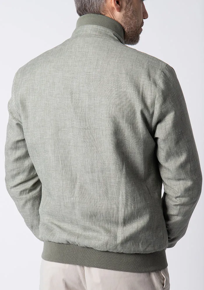 Bomber Linen Wool & Silk sold by Addison Geneva product image thumbnail 4