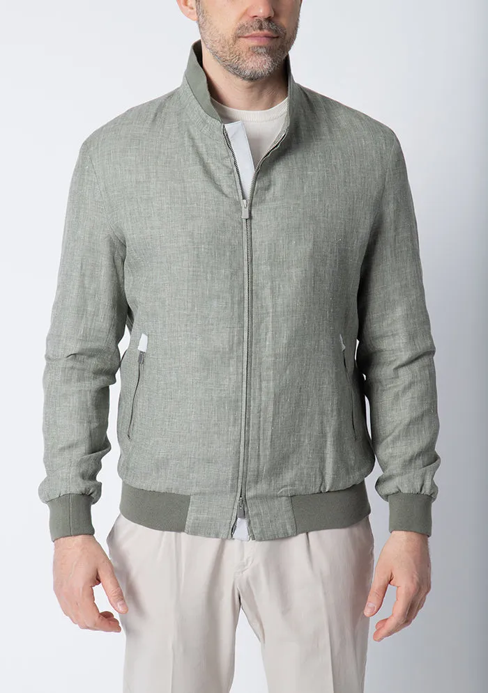 Bomber Linen Wool & Silk sold by Addison Geneva product image thumbnail 3
