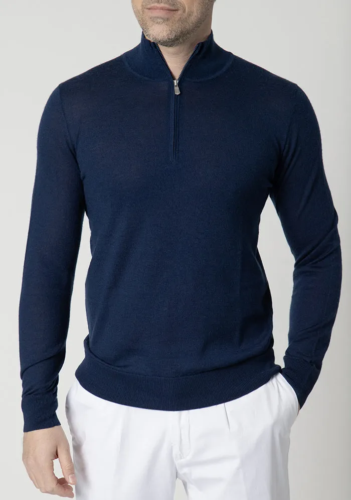 Silk & Cashmere Half Zip sold by Addison Geneva product image thumbnail 5