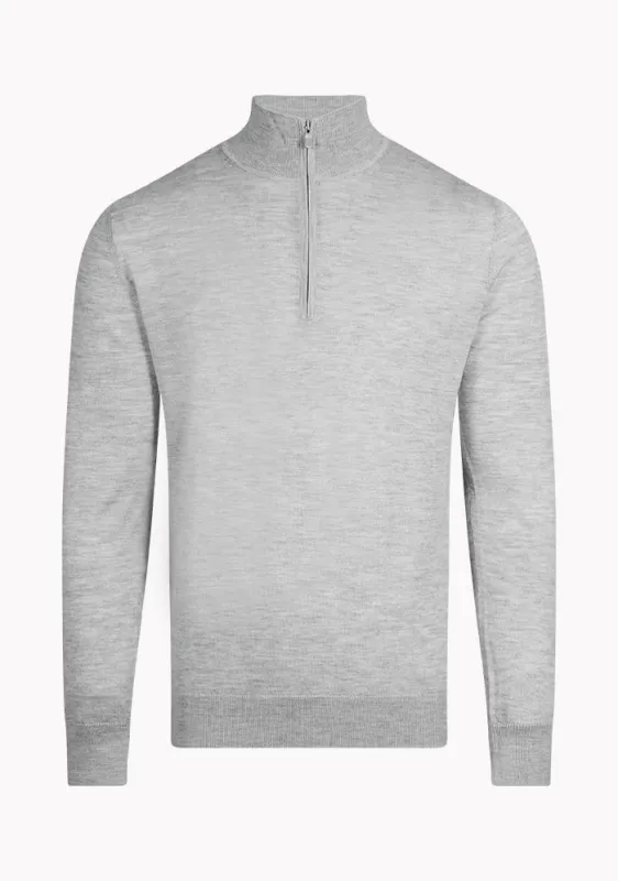 Silk & Cashmere Half Zip made by Addison Geneva