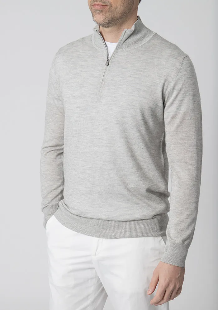 Silk & Cashmere Half Zip sold by Addison Geneva product image thumbnail 2
